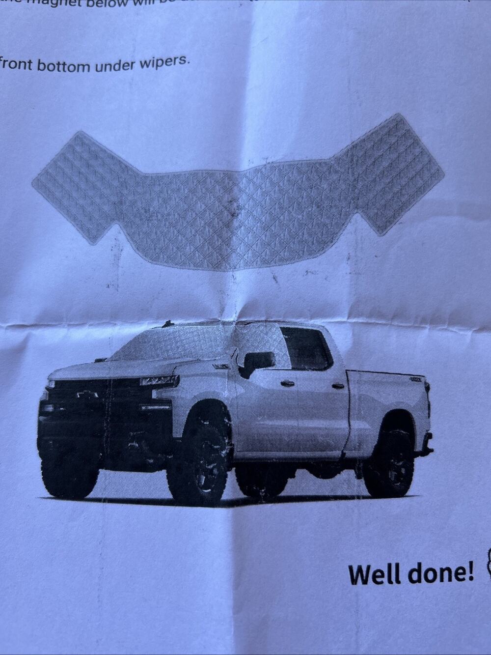 Windshield Sun Shade Snow Protector Jeep Gladiator GMC Ford Trucks